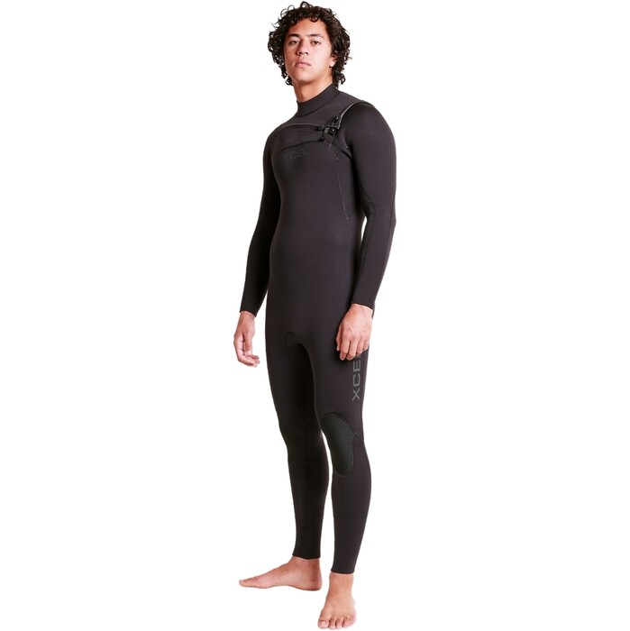 2024 Xcel Mens Comp+ 5/4mm Chest Zip Wetsuit MN54CPC4BK - Black